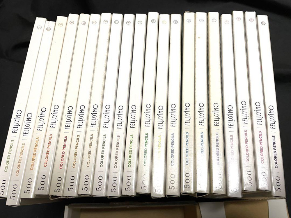 FELISSIMO 500 Colored Pencils Collection Made in Japan 25 x 20 Cases from JAPAN