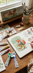 Holbein Acrylic Gouache Rebecca Green’s 12 Color Set Collection