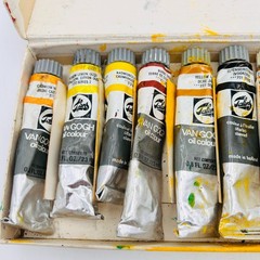Talens Van Gogh Oil Colours 0.8 fl oz Made In Holland Set of 12 in Box Vintage