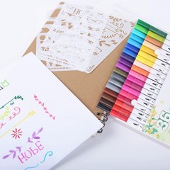 Art Markers Set for Adult Coloring Drawing Calligraphy Dual Tip 36 Colors