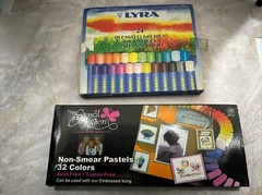 Vintage Lot Of Lyra Oil Pastels And Non Smear Pastels Acid Lignin Free Germany