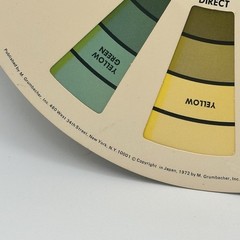 Vintage 1977 Grumbacher Color Computer Color Harmony Wheel Graphic Design