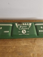 Vintage Reeves Canada Student 8 Water Colour Paint Tin No. 158 England – Empty