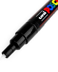 – Ultra Fine to Fine Paint Marker Pens Set – PC-1MR, PC-1M, PC-3M – White Ink…