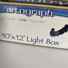 Artograph Light Tracer 10×12” 225-365 Light Box White LED Original Box TESTED