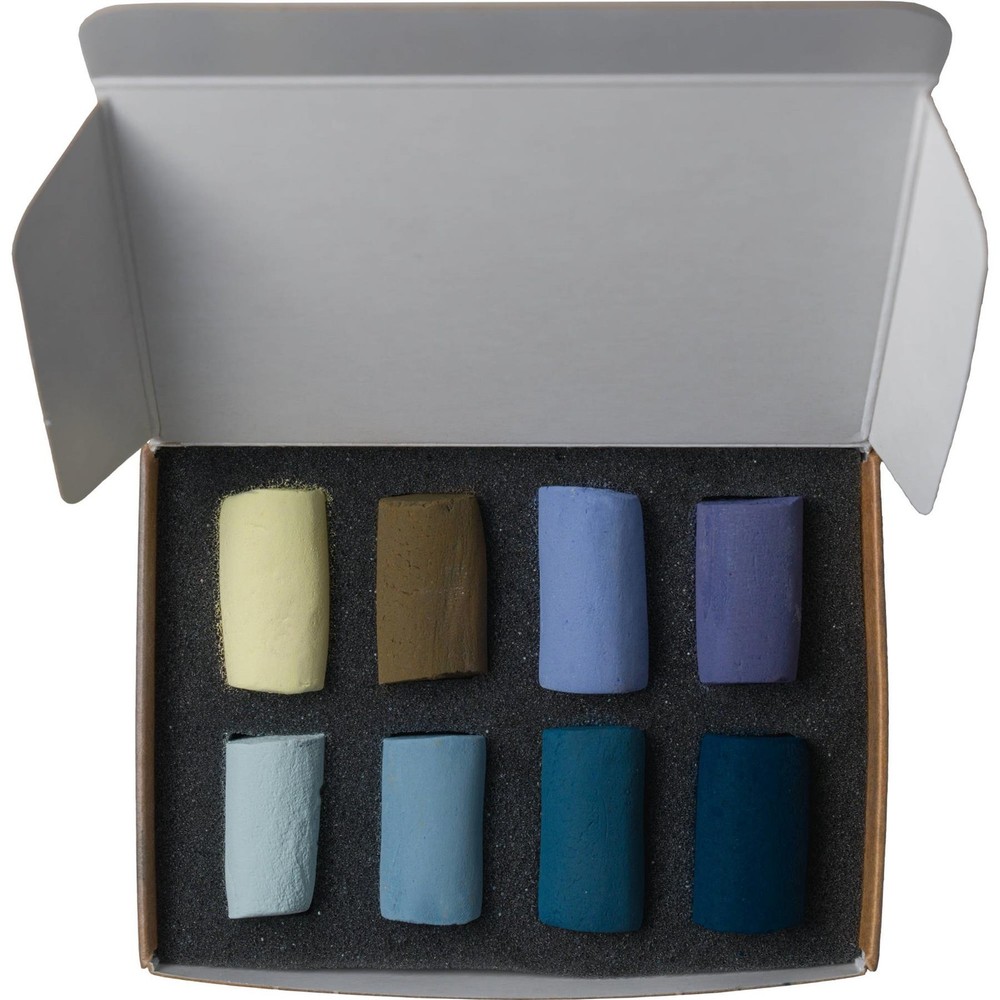 Unison Colour Artists Hand Made Soft Pastels Winter Colours Mini Set 8pc