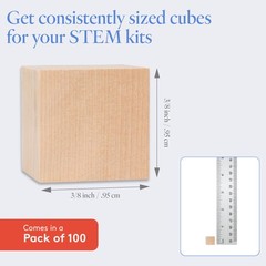 Wood Cubes 3/8 inch Unfinished, Small Blocks, Crafts & Décor | Woodpeckers