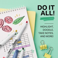 Sharpie S Note Creative Markers Pastel Highlighters Art Marker Set Assorted