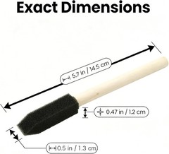 1/2″ Foam Brush 50pcs with High Density Foam, mini Foam Brush for Small Project