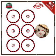 6 Pcs Objective Point Markers round PVC Objective Marker Gaming Accessory, Minia