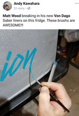 # 6 Lettering Outlining Brush by Andrew Mack – Von Dago “PRO SERIES”