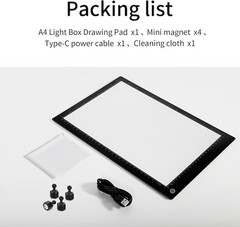 Durable A4 Drawing Light Pad with Adjustable Brightness – Perfect for Sketching