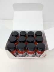 (12) 1 Oz Bottles Of Angelus Acrylic Leather Brick Colored Paint New