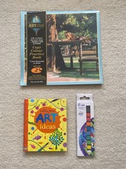Art Colouring Book, Art Ideas Book and Watercolour Tablets – New, as seen