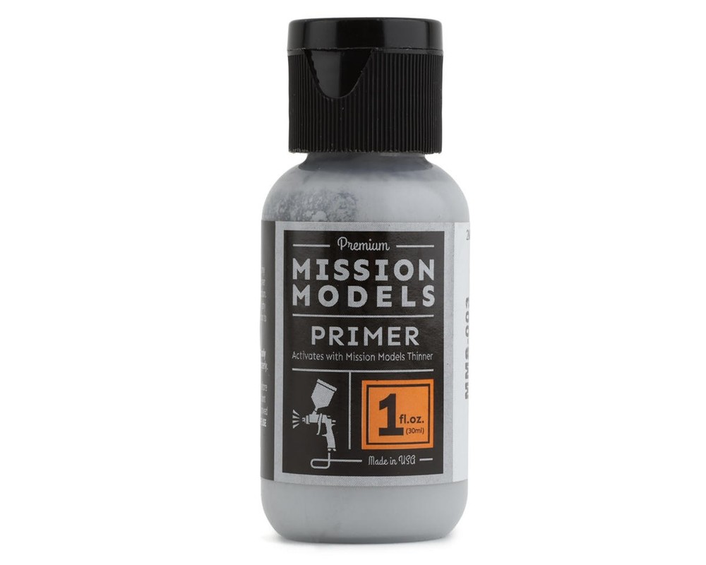 Mission Models Grey Primer Acrylic Model Paint (1oz) [MIOMMS-003]