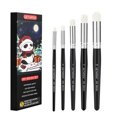 Dry Brush Set for Miniatures – 5 Sizes Hobby Paint Brushes for Wargames & Models