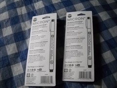 Sakura Pigma Micron Pen08 0.50mm Black Fine Line Archival Ink 2-PACK
