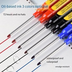 45mm Deep Hole Long Nib Marker Pen Scriber for Carpentry Wood Metal DIY