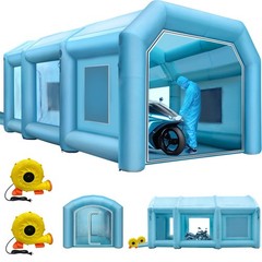 Inflatable Paint Booth 29.5×19.7×13 ft with 2 Blowers and Air Filter System