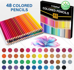 48 Pack Colored Pencils Set, Pre-Sharpened Coloring Pencils for Kids Beginners,