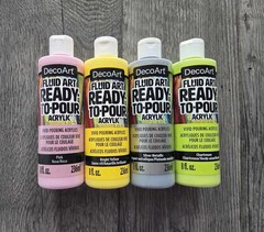 DecoArt FluidArt Paint Pouring Value Pack 4/8oz