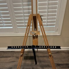 Vintage Universal Folding Easel Adjustable Angle & Portable Outdoor/Indoor