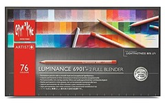 Caran d’Ache luminance colored pencil paper box 76 color set CdA 6901-776 [Japa
