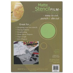 Grafix Stencil Film .005 Matte 9X12 Pkg 4