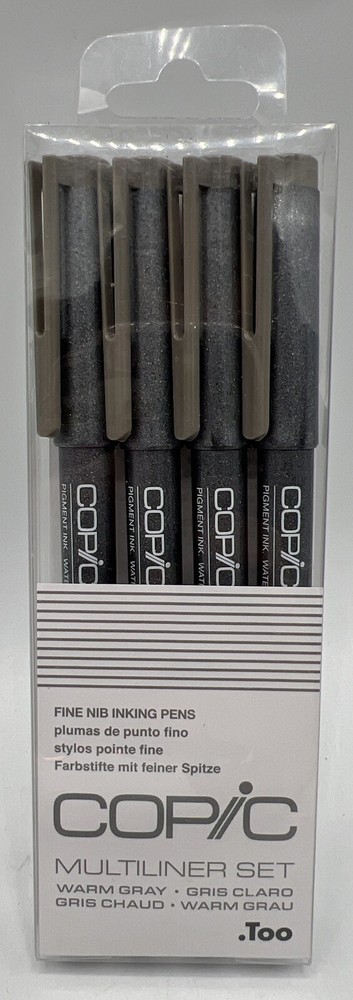 Copic Multiliner Waterproof Pigment Ink Pens, , Warm Gray Ink 0.05/0.1/0.3/0.5