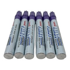 6 Markers Uni Paint Oil-base Paint Marker Medium Line Violet PX-20