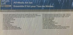 NEW All-Media 126Pc Art Set – Artist’s Loft Paints Pencils Pastels Brushes Paper