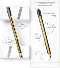 Staedtler Noris digital jumbo digital pen used on touchscreens, torn or open box