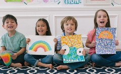 DO A DOT ART Markers 6-Pack Rainbow Washable Paint Marker Kids Toddler Craft USA