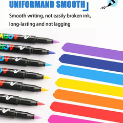 12/24/36 Colors Acrylic Paint Marker Pens Drawing Markers Set Waterproof Gift US