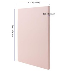 5 PCS Pink A4 Rubber Carving Blocks 8.3 x 11.8 Inch Large Stamp Carving Block…