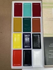 6 Yasutomo Authentic Japanese Gansai Watercolor Paints 54ct – New In Box 🇯🇵