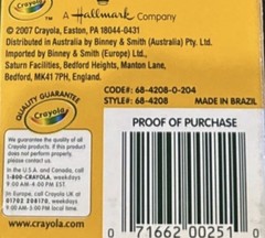 Vintage 2007 Crayola Multicultural Pencils 8 Colors Original Logo NOS Limited