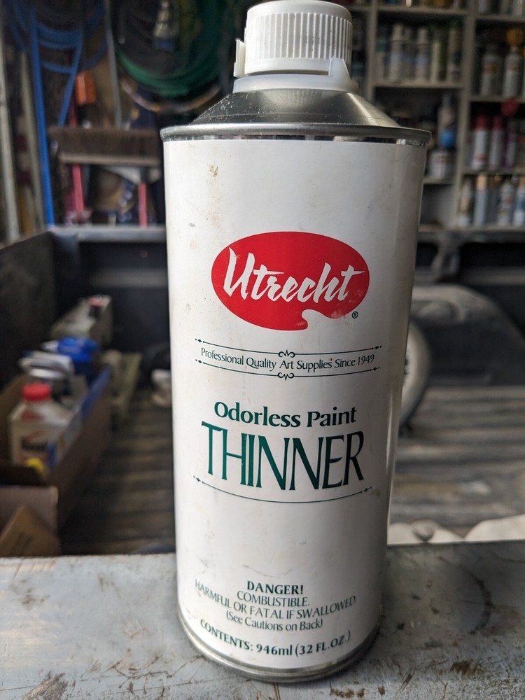UTRECHT Thinner Alkyd Oil COLOR PAINT UNUSED 32oz Orderless Vtg 14114 Can Tube