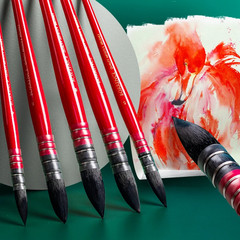 Squirrel Hair round Head Pointed Mop Brush Watercolor Paint Brushes Gouache Brus