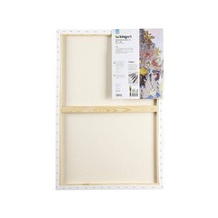 Stretched White Canvas Set – Rectangle, 24×36 Inch, 2-Pack – 100% Cotton, Tri…
