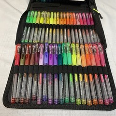 TANMIT Glitter Gel Pens, 80 Pack With Refills & Case for Adults Coloring