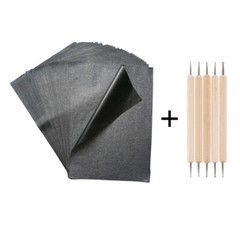 100 Sheets Black Carbon Transfer Tracing Graphite Paper for Wood Carving Canvas