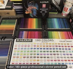 180 Kalour Watercolor Pencils Shipping Included