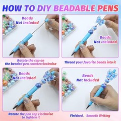 Versatile DIY Pen Kit – 50 Multicolor Ballpoint Pens
