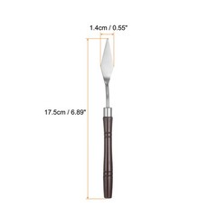 4pcs Painting Palette Knife 6.89″ Pointed Stainless Steel Blade, Red