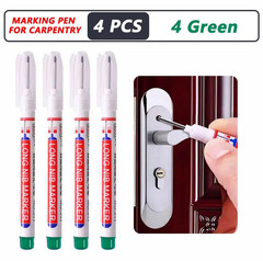 4pcs Deep Hole Marker Pens 20mm Long Nib Waterproof Metal Wood Marking – NEW