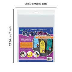 Grafix Ink-Jet Printable Clear Transparent Shrink Film – 8.5″ x 11″,
