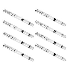 8pcs Fountain Ink Brush Pen Refillable Piston Filling Fountain With Flexible Tip