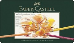 Faber-Castell – Polychromos colour pencil, tin of 36