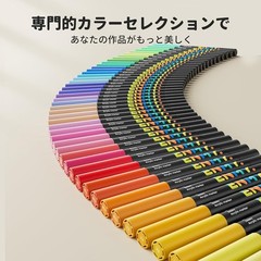 ENMY 80-Color Set of Direct-Fill Acrylic Markers, Water-Based, Brush Pens New FS